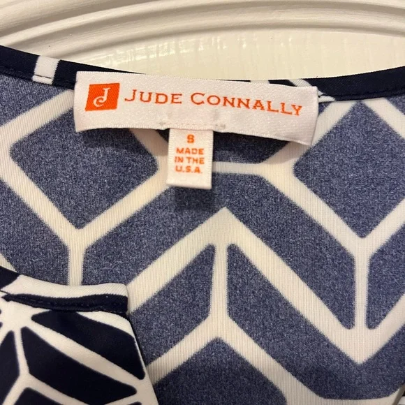 JUDE CONNALLY - blue and white dress - small - Picture 3 of 11